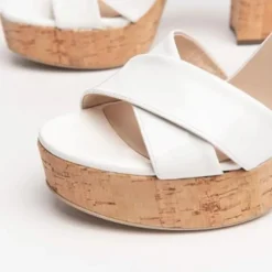 Nerogiardini White Patent Sandal
