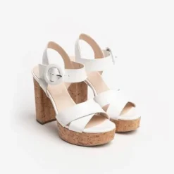 Nerogiardini White Patent Sandal