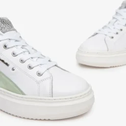 Nerogiardini White/Pink & Green Trainer