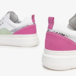 Nerogiardini White/Pink & Green Trainer
