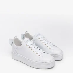 Nerogiardini White Trainers With Bow