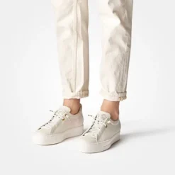 Paul Green Beige Leather Trainer