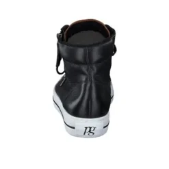 Paul Green Black & Cognac Hi Top Trainer