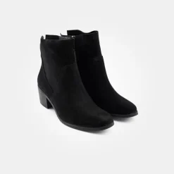 Paul Green Black Suede Ankle Boot
