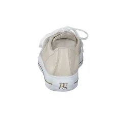 Paul Green Cream & Gold Leather Trainer