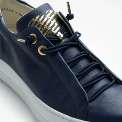 Paul Green Navy Leather Trainer
