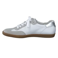 Paul Green Pearl White & Grey Retro Trainer
