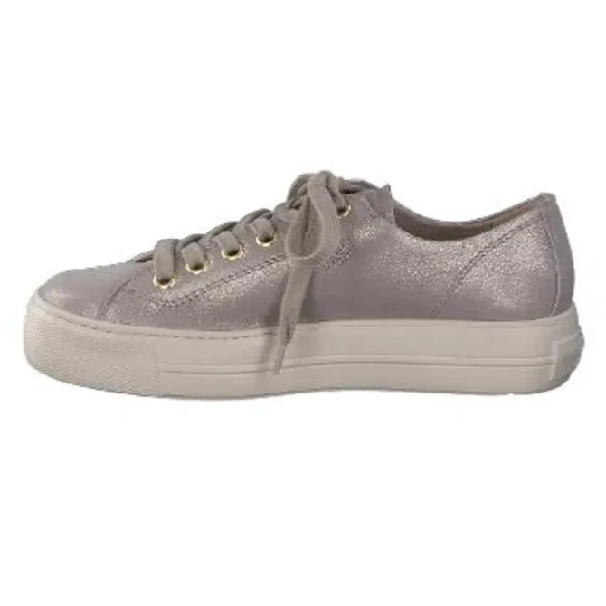Paul Green Taupe Metallic Trainer