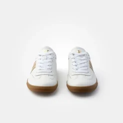Paul Green White & Nude Retro Trainer
