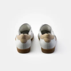 Paul Green White & Nude Retro Trainer