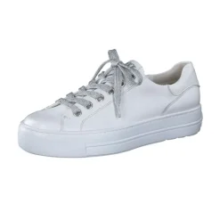 Paul Green White & Silver Trainers