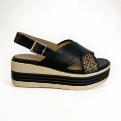 Regarde Le Ciel Sheyla Raffia Black