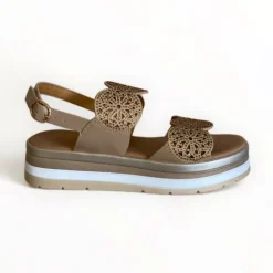 Repo Beige Flatform Sandal