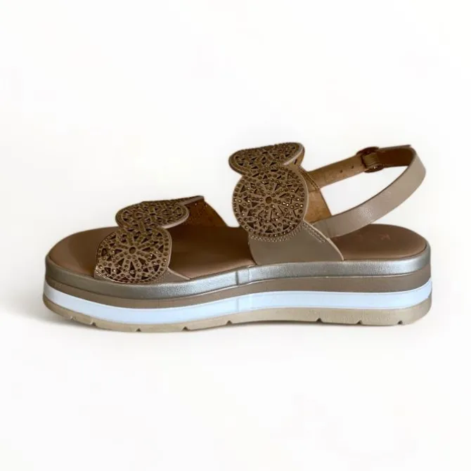 Repo Beige Flatform Sandal