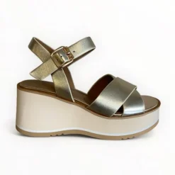 Repo Gold Wedge Platform Sandal