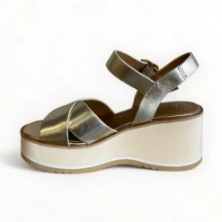 Repo Gold Wedge Platform Sandal