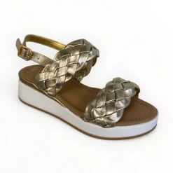 Repo Gold Wedge Sandal