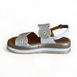 Repo White Flatform Sandal