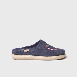 Toni Pons Miri-Nd Navy Felt Slippers