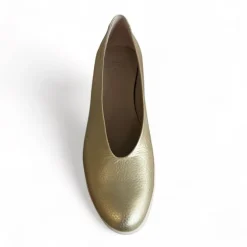 Wonders Gold Fly Wedge Shoe