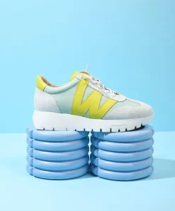 Wonders Meri Aqua & Lime Trainers