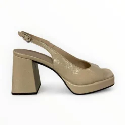 Wonders Patent Platform Sandal
