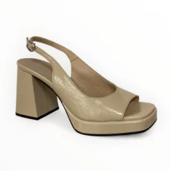 Wonders Patent Platform Sandal